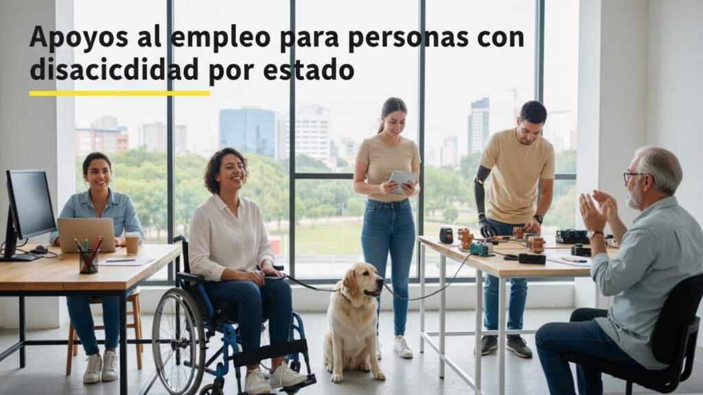 Apoyos al empleo para personas con discapacidad por estado