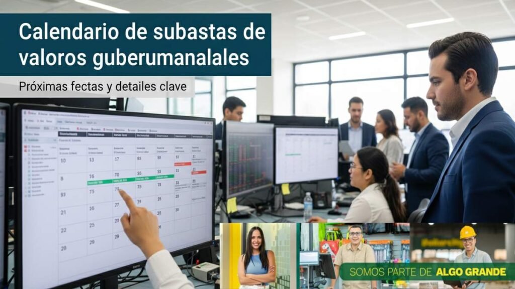 Calendario de subastas de valores gubernamentales