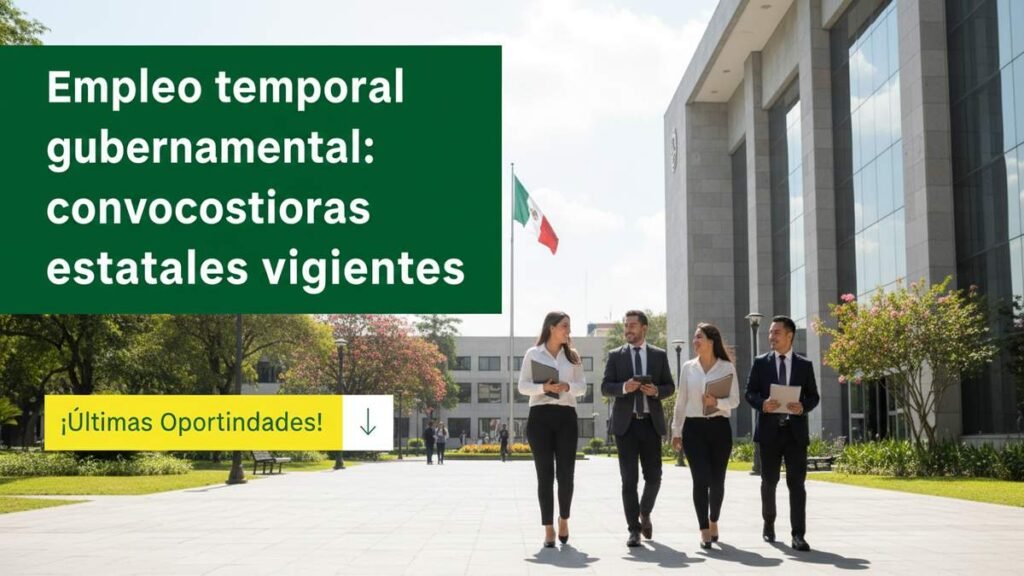 Empleo temporal gubernamental: convocatorias estatales vigentes