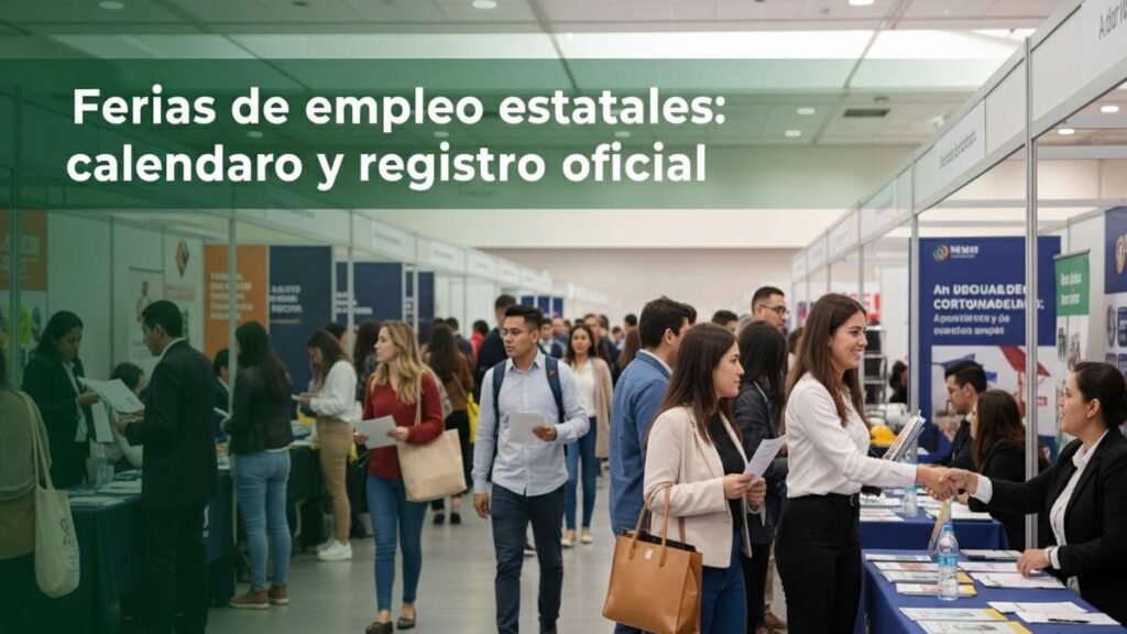 Ferias de empleo estatales: calendario y registro oficial