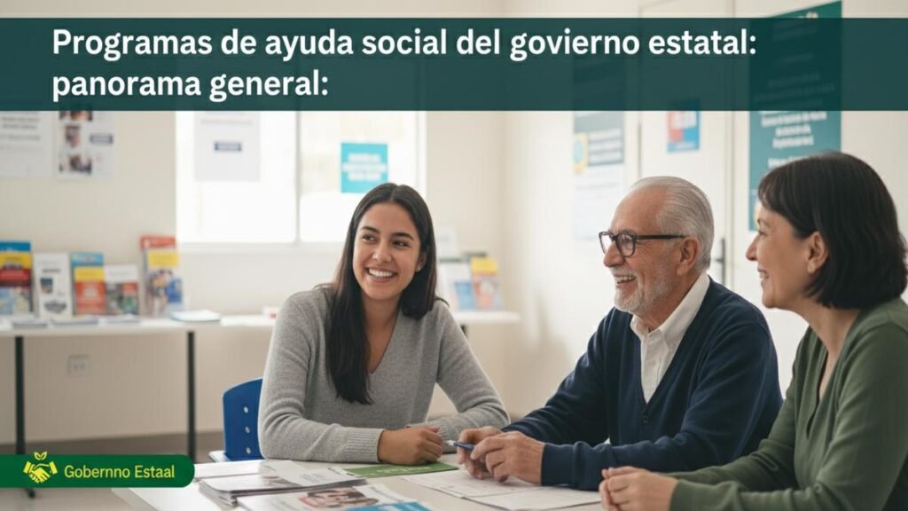 Programas de ayuda social del gobierno estatal: panorama general