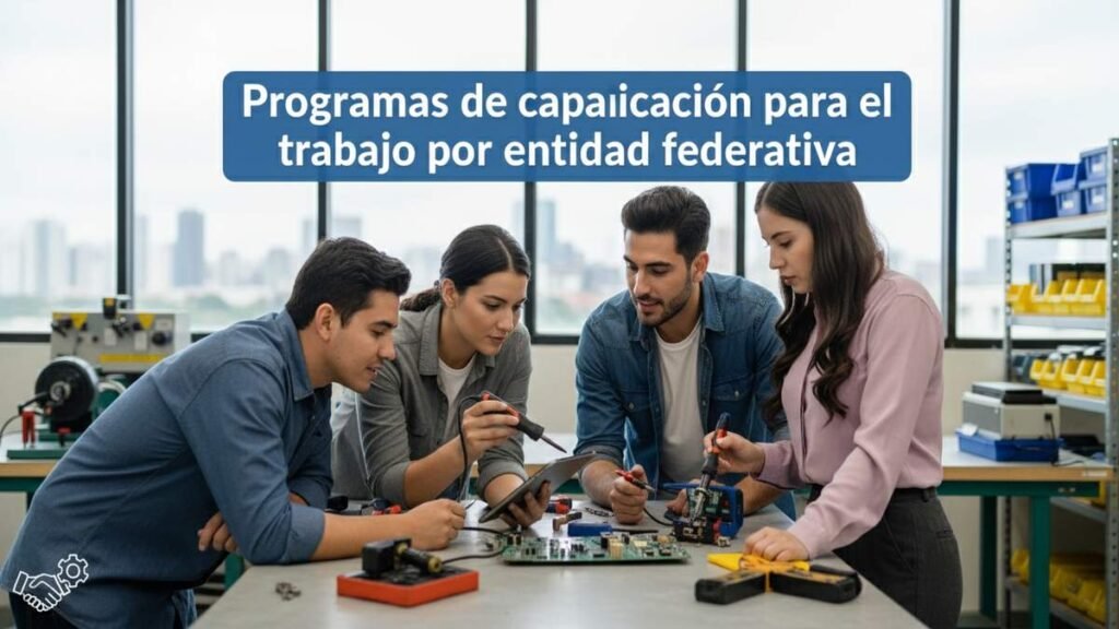 Programas de capacitación para el trabajo por entidad federativa