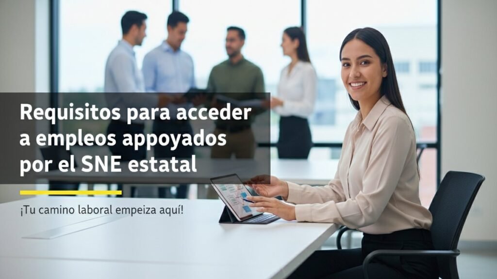 Requisitos para acceder a empleos apoyados por el SNE estatal