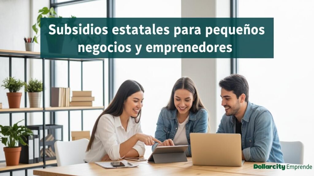 Subsidios estatales para pequeños negocios y emprendedores