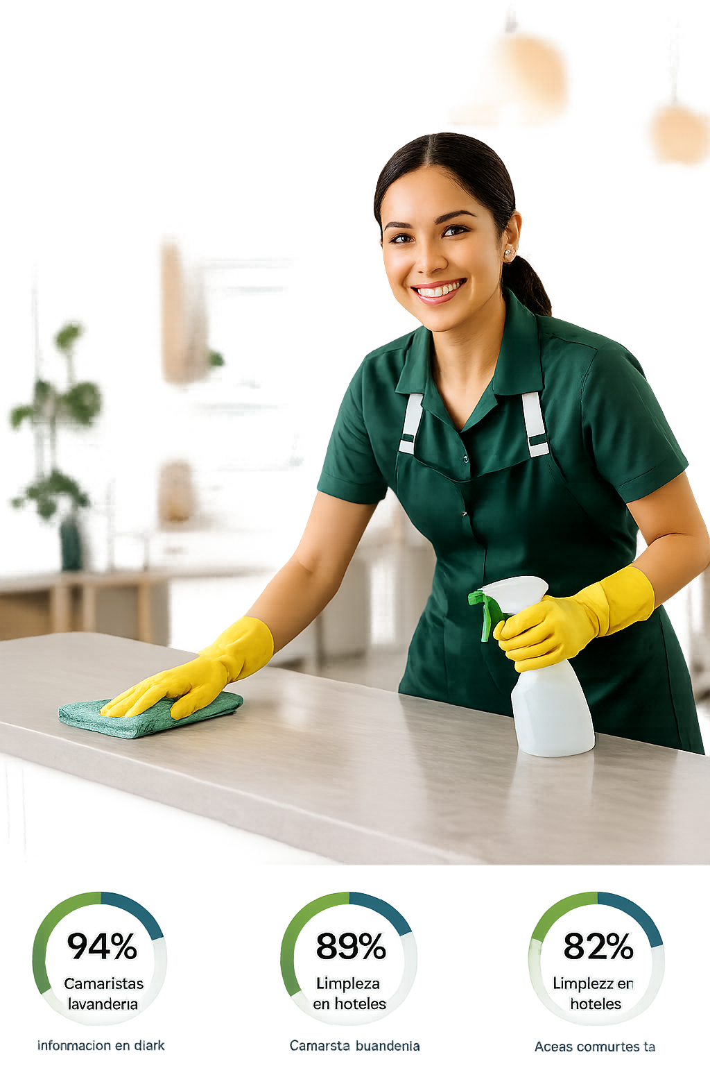 Información sobre empleos de limpieza